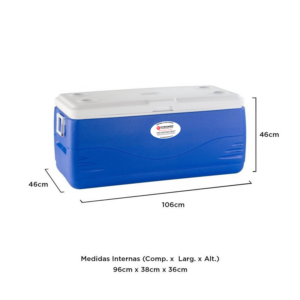 Caixa Térmica 141,9 Litros Azul | PYROMED®