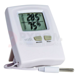 Termo-Higrômetro Digital Temperatura Interna e Externa e Umidade Interna | PYROMED® PY766