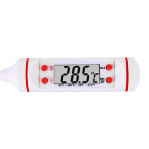 Termômetro Digital Tipo Espeto Com Função Máxima e Mínima Branco | PYROMED® PY1415B