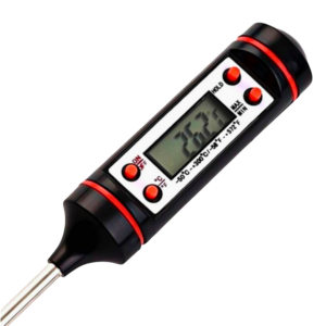 Termômetro Digital Tipo Espeto Preto Com Função Máxima e Mínima | PYROMED® PY1415P